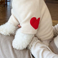 Pet Dog Sweater Heart Pattern