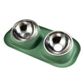 Pet Double Bowls Stainless Steel Inclined Orthopedic