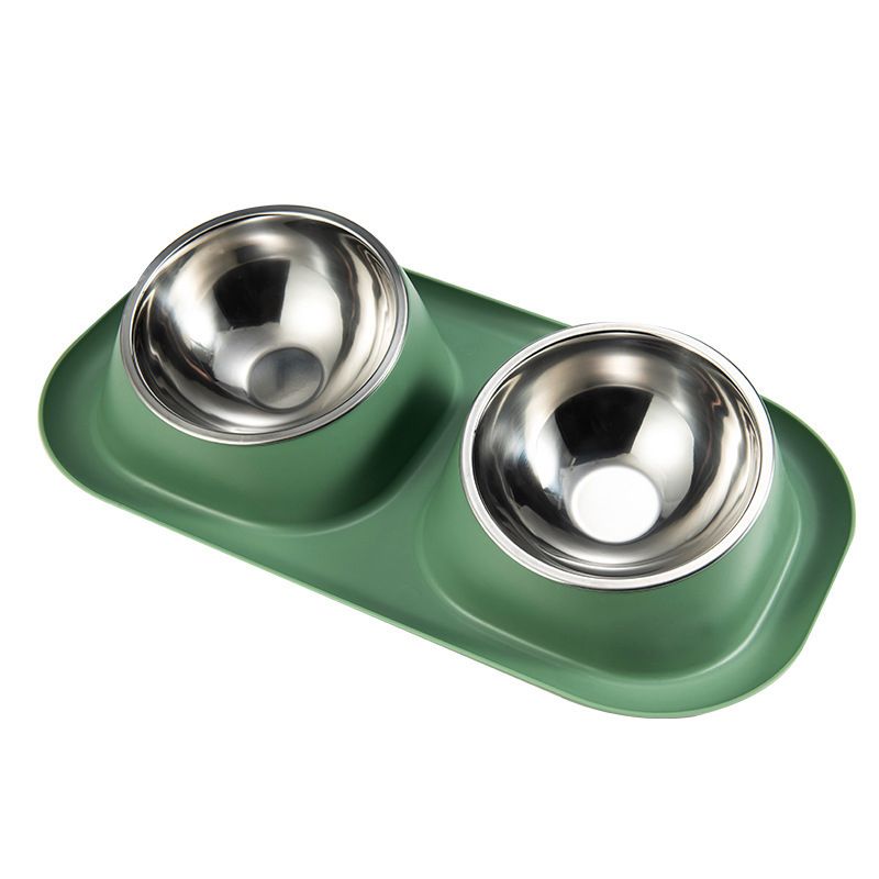 Pet Double Bowls Stainless Steel Inclined Orthopedic